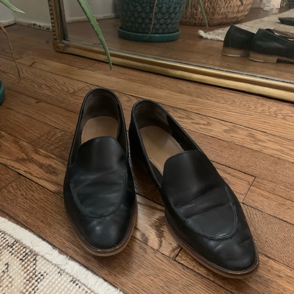 Everlane Black Italian Leather Loafers - Picture 1 of 3